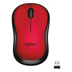 LOGITECH M220 SESSIZ KOMPAKT KABLOSUZ MOUSE -KIRMIZ